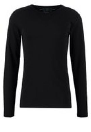 SLIM FIT    T shirt à manches longues   black @ ZALANDO.FR ????