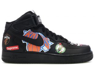 Air Force 1 Mid Supreme NBA Black
