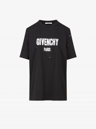 Givenchy T shirt GIVENCHY PARIS destroyed | GIVENCHY Paris