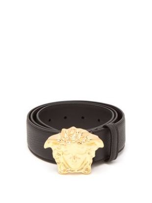 Ceinture en cuir à tête Palazzo Medusa | Versace | MATCHESFASHION.COM FR