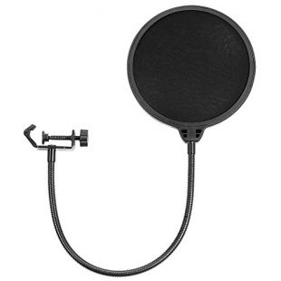 Neewer NW (B-3) 6 pouces Filtre Anti-pop de Microphone Studio en Forme Circulaire avec Support Clip (Noir)