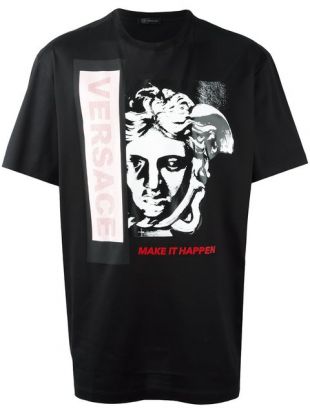 Versace T shirt "Make It Happen"   Farfetch