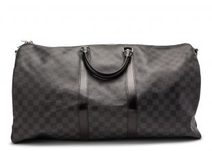 Louis Vuitton Keepall Bandouliere Damier Graphite 55 Black/Gray