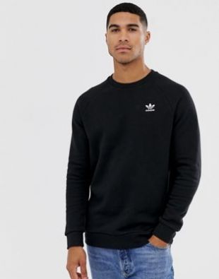 adidas Originals - Essentials - Sweat-shirt à petit logo - Noir