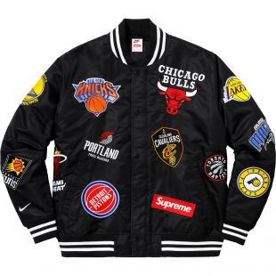 Supreme Nike/NBA Teams Warm Up Jacket Black