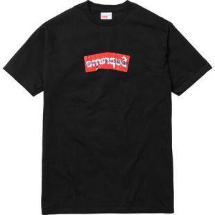 Supreme Comme Des Garcons SHIRT Box Logo Tee Black