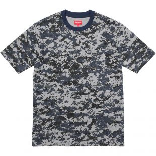 Supreme S/S Pocket Tee Navy Digi Camo