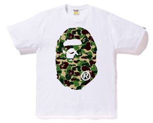 Bape ABC Big Ape Head Tee White/Green