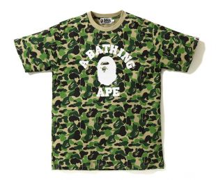 Bape ABC College Tee Green
