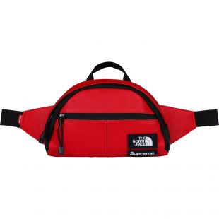 Supreme The North Face Leather Roo II Lumbar Pack Red