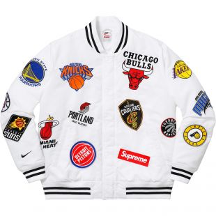 Supreme Nike/NBA Teams Warm Up Jacket White