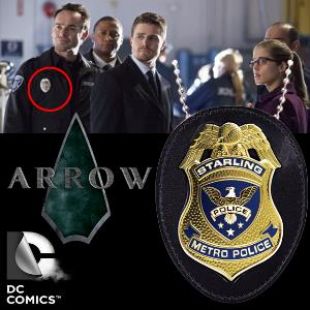 ARROW SERIES   BAGDE INSIGNE DE POLICE STARLING CITY OFFICIEL