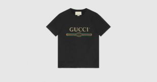 Gucci - Gucci T shirt oversize délavé avec logo Gucci