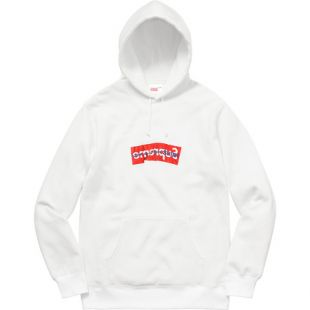 Supreme Comme Des Garcons SHIRT Box Logo Hooded Sweatshirt White