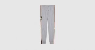 Gucci   Pantalon de jogging en coton à rayure Gucci