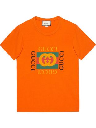 Gucci T shirt à Logo Imprimé   Farfetch