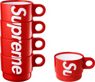 Supreme Stacking Cups (Set of 4) Red
