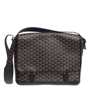 Goyard Grand Bleu Messenger Monogram Chevron Multicolor GM Black