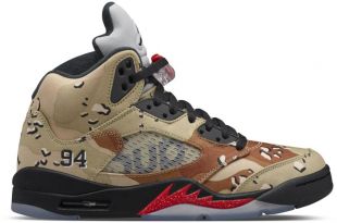 Jordan 5 Retro Supreme Desert Camo