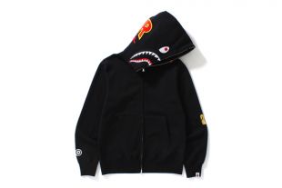 Bape 2nd Shark Full Zip Hoodie Black
