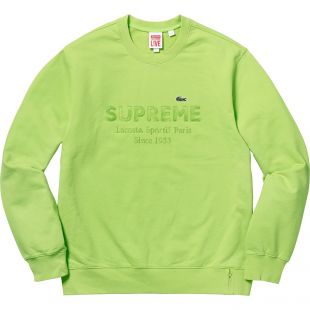 Supreme LACOSTE Crewneck Green