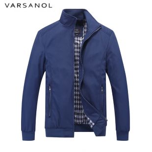 Varsanol Marque Automne Hommes Veste Grande Taille Homme Manteau Casual Outwear Veste Pour Hommes À Manches Longues Stand Col Polyester Solide nouveau dans Vestes de Hommes de Vêtements et Accessoires sur AliExpress.com | Alibaba Group