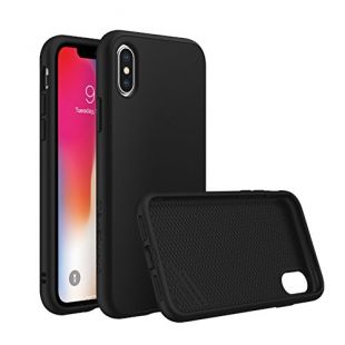 RhinoShield Coque pour iPhone X [SolidSuit] Technologie absorption des chocs & finition premium [Résiste aux chutes de plus de 3,5 mètres] - Classic Noir