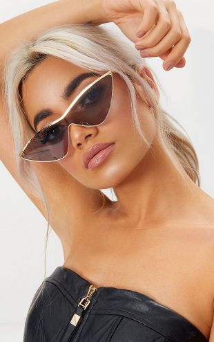 Lunettes de sport noires style oeil de chat