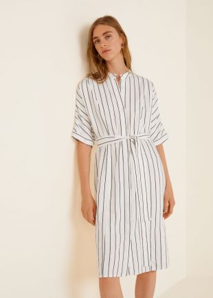 Robe chemisier à rayures
