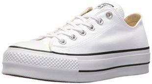 Converse Chuck Taylor Ctas Lift Ox Canvas, Chaussures de Fitness Femme, Blanc (White/Garnet/Navy 102), 42.5 EU