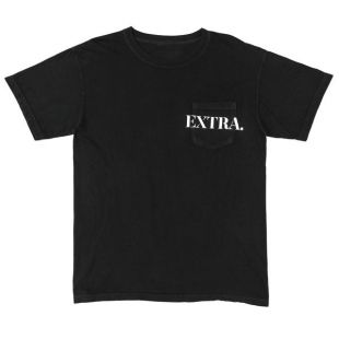 Extra T Shirt (black pocket tee)