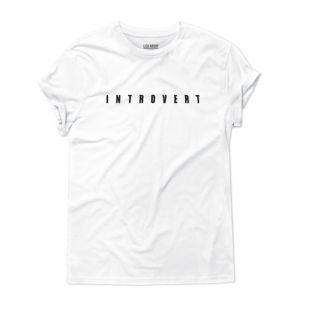 Introvert T-shirt in white