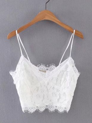 Lace Crop Cami Top