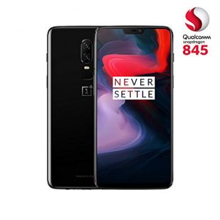 Pack OnePlus 6 Smartphone débloqué 4G (Ecran : 6,28 pouces - 8 Go RAM - 128 Go stockage - Double SIM - Android) Midnight Black + Ecouteurs OnePlus Bullets V2