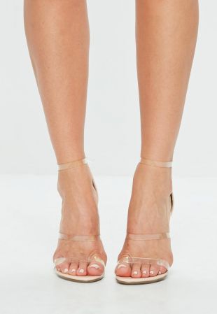 Sandales fines nude à talons hauts