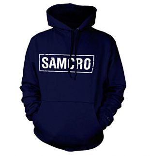 SAMCRO Distressed Hoodie (Bleu Marine), X-Large