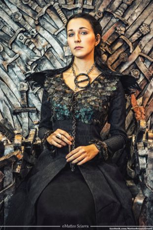 Sansa Stark robe-jeu de costume de trônes - robe noire
