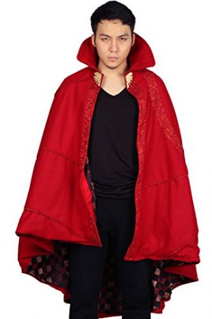Déguisement Cloak Cosplay Costume Hommes Bright Rouge Manteau One Size Comic For Halloween Vêtement Merchandise 2016
