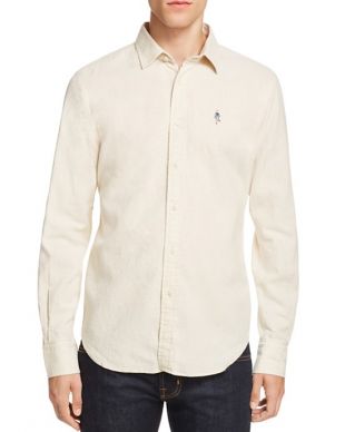 Constance Linen Blend Regular Fit Button Down Shirt