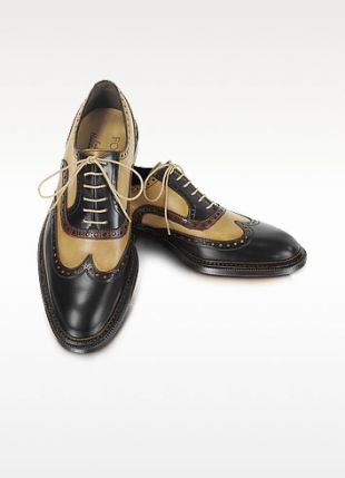 FORZIERI - Italian Handcrafted Two-tone Wingtip Oxford Shoes