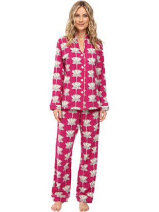 BedHead Long Sleeve Mandarin Collar Pajama Set