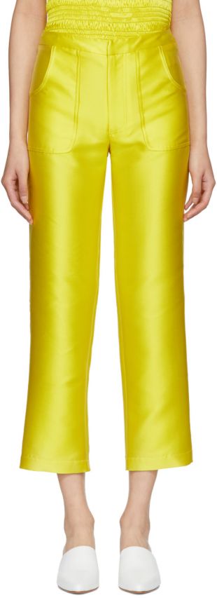 Molly Goddard   Yellow Iliana Trousers