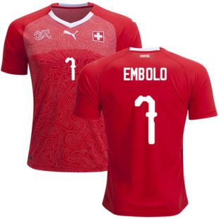 Homme Breel Embolo Suisse Maillots de football Manches courtes