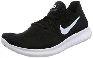 Nike Free Run Flyknit 2017, Chaussures de Running Homme, Noir (Black/white-anthracite-dark Grey), 43 EU