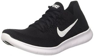 Nike Men’s Free RN Flyknit 2017 Training Shoes, Black (Black/White Black 001), 7 UK 41 EU