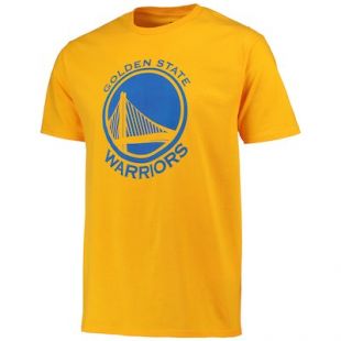 Men's Golden State Warriors Gold Primary Logo T Shirt