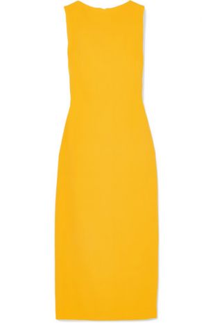 Crepe midi dress