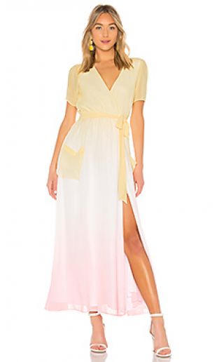 LPA LONGUE ROBE MANCHES COURTES 530 en Ombre | REVOLVE