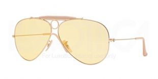Ray Ban Lunettes de soleil Pour Homme RB3138 Shooter - 001/4A: Shiny Gold - 58mm