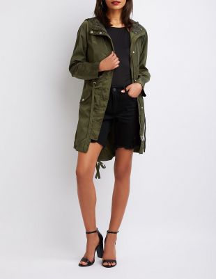Anorak Hooded Jacket | Charlotte Russe